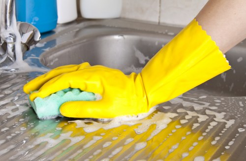 Deep cleaning carpets in a Holland Park property